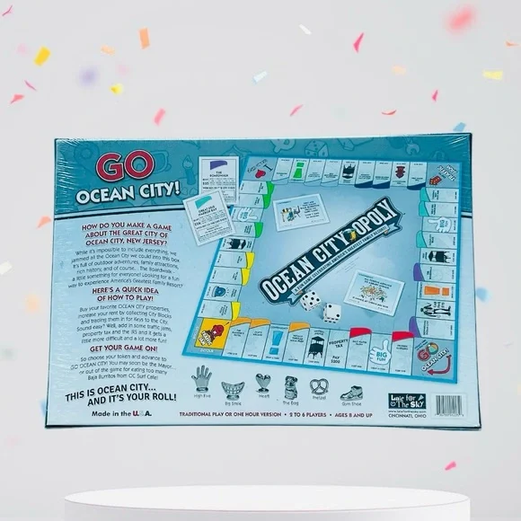 Ocean City Opoly Monopoly Board Game New Jersey Shore Sealed New in Box - Picture 2 of 2